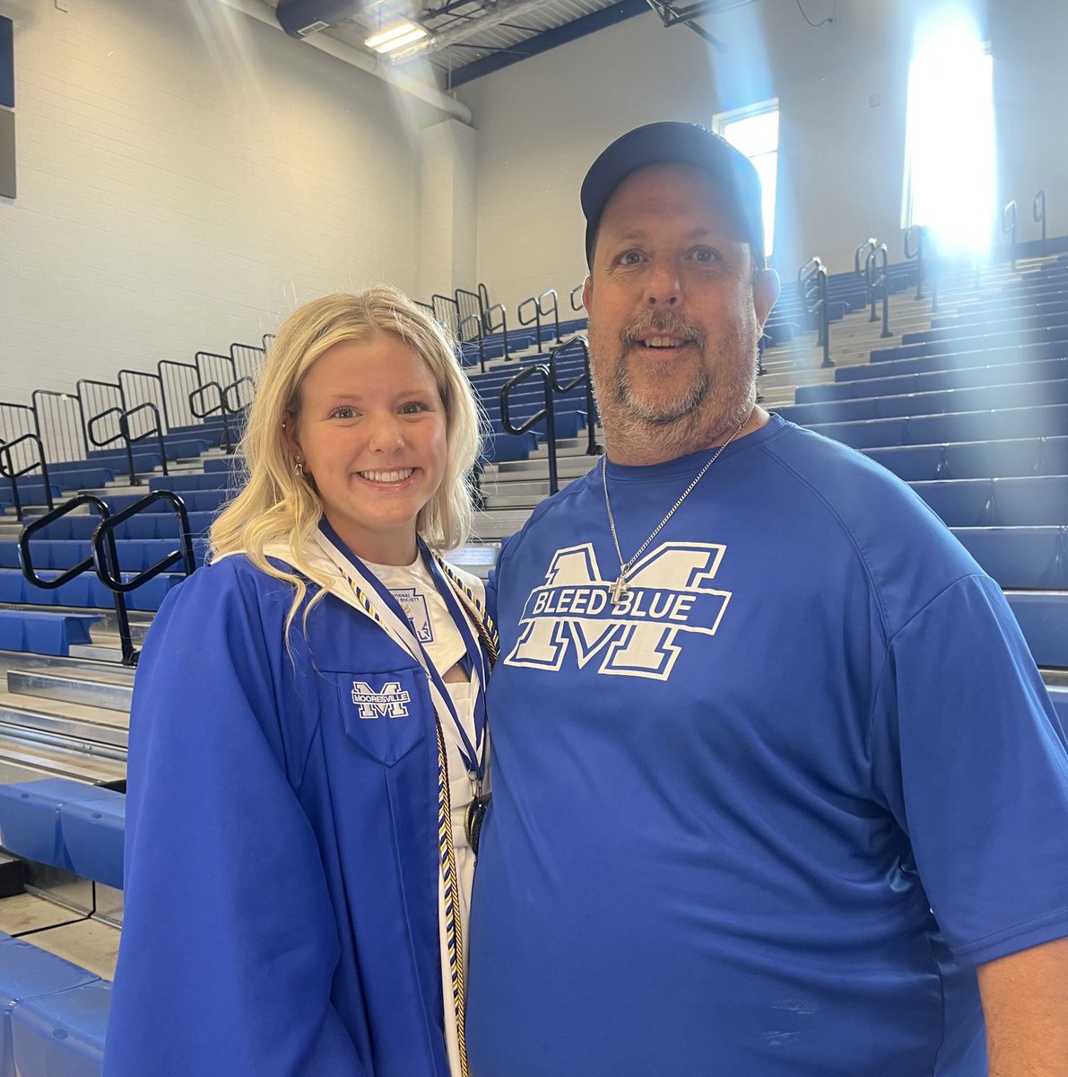 MooresvilleHs's tweet photo. To say I will miss this senior class is an understatement!! Thank you for all you have done for the Lady Devil softball program.  Ⓜ️🥎💙Ⓜ️🥎💙
#Bleedblue https://t.co/rEKd4LSiVc