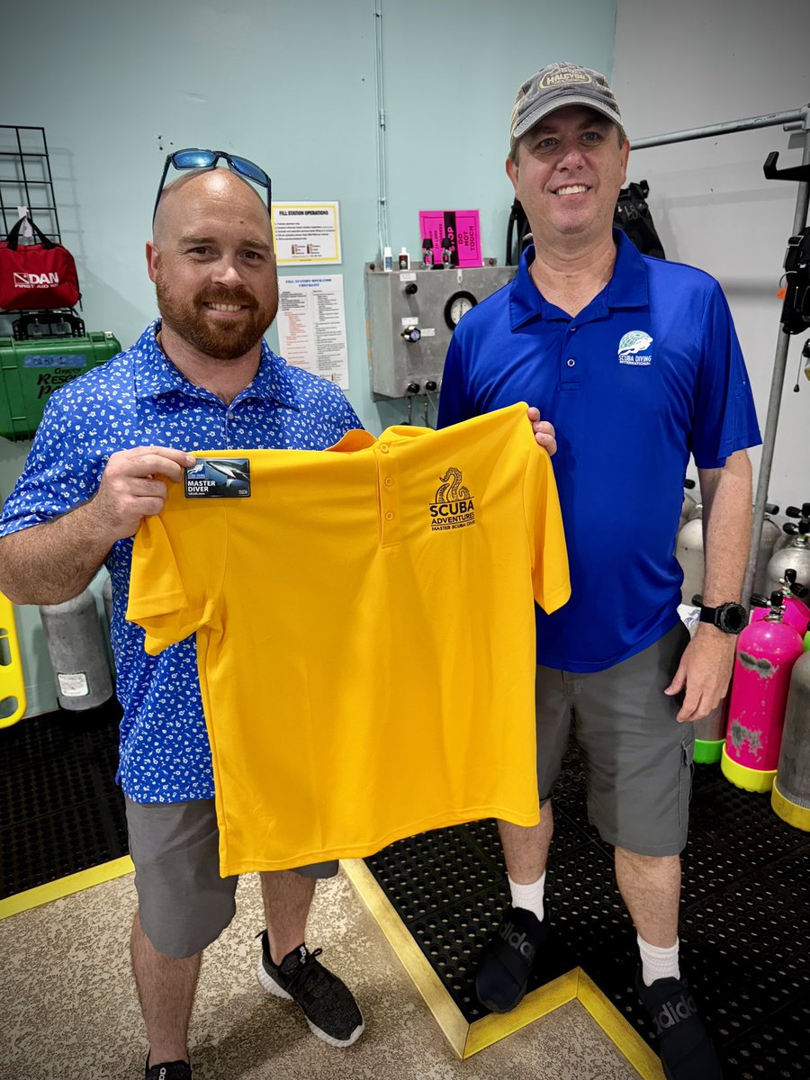 Spenser just earned his Master Scuba Diver Rating! Open Water, Advanced Diver, Rescue Diver, then a handful of specialty classes! Congratulations! <a href="/SDIdivers/">SDI Divers</a> #masterscubadiver #scuba