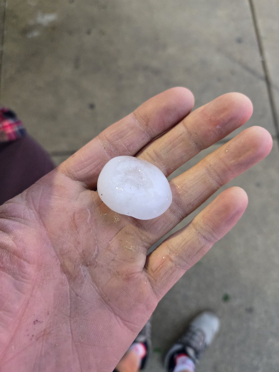 Testicle sized hail for a small man.