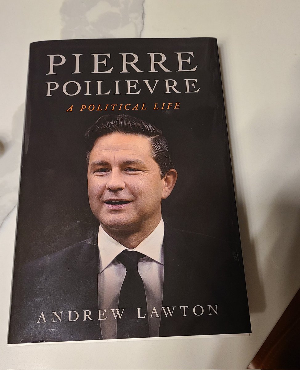 Just picked up my copy of 'Pierre Poilievre: A Political Life' by @AndrewLawton. I'm looking forward to a great read! Congratulations on the launch of your new book, Andrew!