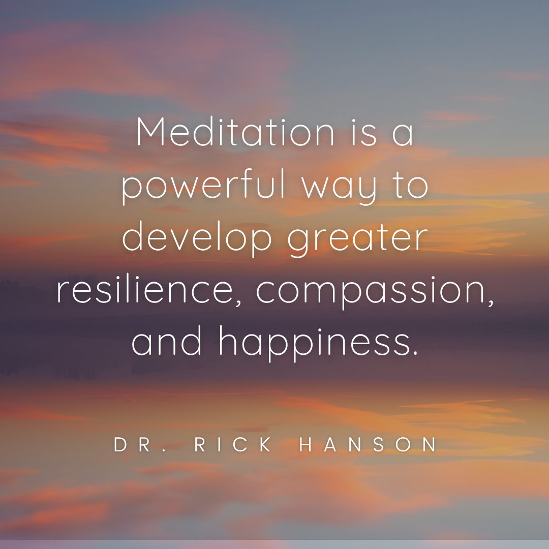 With simple practices, you can hardwire more happiness, love, and wisdom into your brain and your life. Every Wednesday, I offer a free virtual meditation and discussion. Register to join or to have the recorded session delivered to your inbox: bit.ly/3OfBSIP