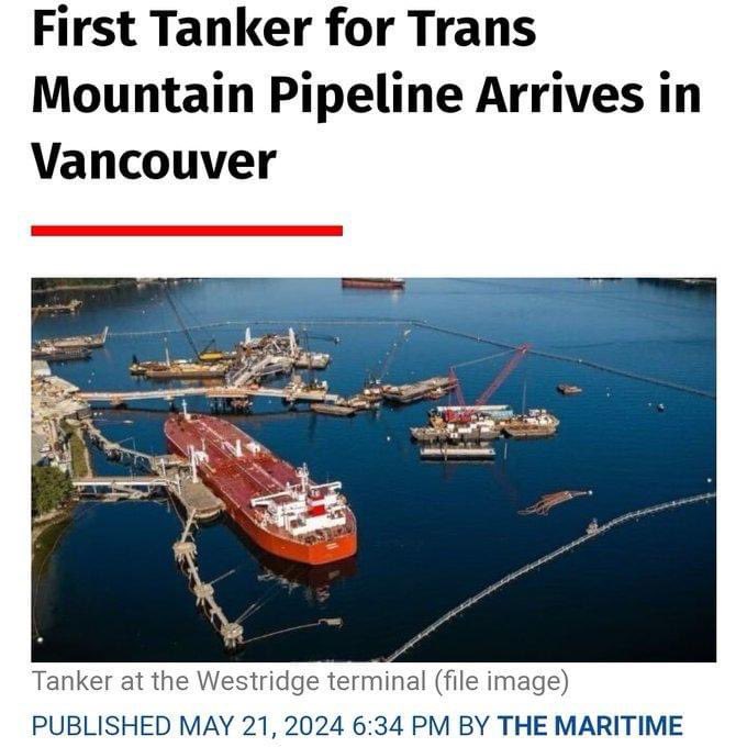 Oh look. It’s that pipeline that Conservatives were trying to make us believe wasn’t being built… 👋🏼💀