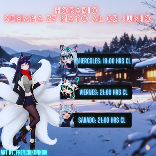 ArchaVT's tweet photo. Horarios de la semana - Se viene evento para fin de mes en Junio - pronta información | -| https://t.co/OeOM9ehk90