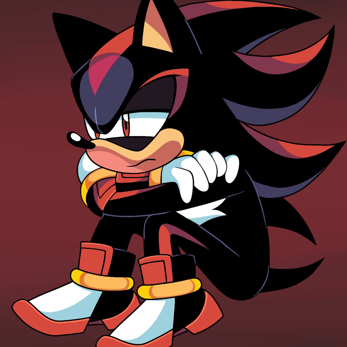 Just a Very Sad Hedgehog
[I don't know how to draw poses / hands or full bodies yet hell...] ★★

#ShadowTheHedgehog #SonicTheHedgehog #FearlessYearOfShadow
#YearOfShadow #practice #Shadow #IbisPaint