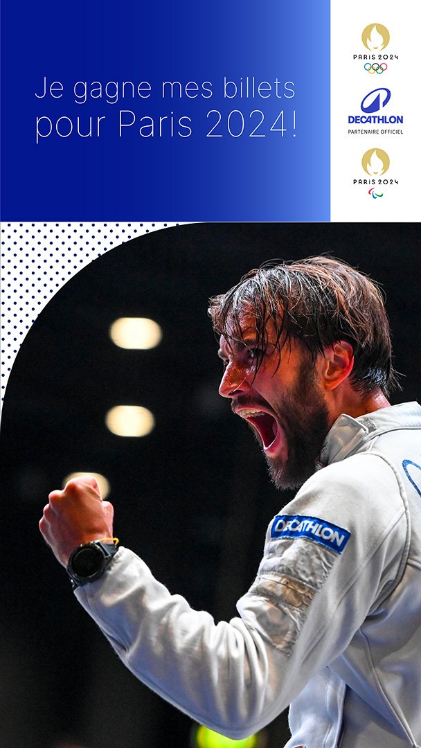 Waecrum's tweet image. Je participe à la loterie de @decathlon pour gagner des places au Jeux Olympiques et paralympiques de @Paris2024, toi aussi tente ta chance ! dkt.click/paris2024