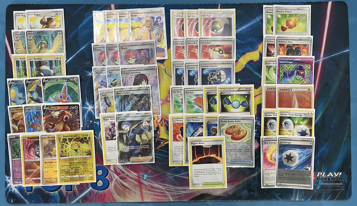 Nathan Ginsburg :) (@ngintcg) on Twitter photo 29th/2000ish at Los Angeles Regionals With Pidgeot Control :). The deck felt fantastic and had an insane match up spread. Huge congrats to <a href="/neo_erlandsson/">Neo Erlandsson</a> for top 8 & <a href="/JackMoorePTCG/">Jack Moore</a> for playing the cracked 60. +$1000 +30cp (BLF) 740/600 NAIC Time :)
SO: <a href="/TeamRocketsPoke/">Team Rockets</a> 29th/2000ish at Los Angeles Regionals With Pidgeot Control :). The deck felt fantastic and had an insane match up spread. Huge congrats to <a href="/neo_erlandsson/">Neo Erlandsson</a> for top 8 & <a href="/JackMoorePTCG/">Jack Moore</a> for playing the cracked 60. +$1000 +30cp (BLF) 740/600 NAIC Time :)
SO: <a href="/TeamRocketsPoke/">Team Rockets</a>