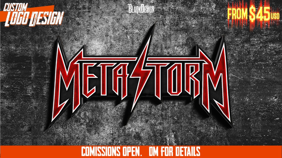 🔥 Logo Design for METASTORM 🔥
DM me for details and let's forge something epic together! 🚀

#oldschoolmetal #classicheavymetal #bandlogo #musicdesign #METASTORM #BlackSabbath #IronMaiden #metalart #heavymetallogo #rocknrollbranding #legendarymetal