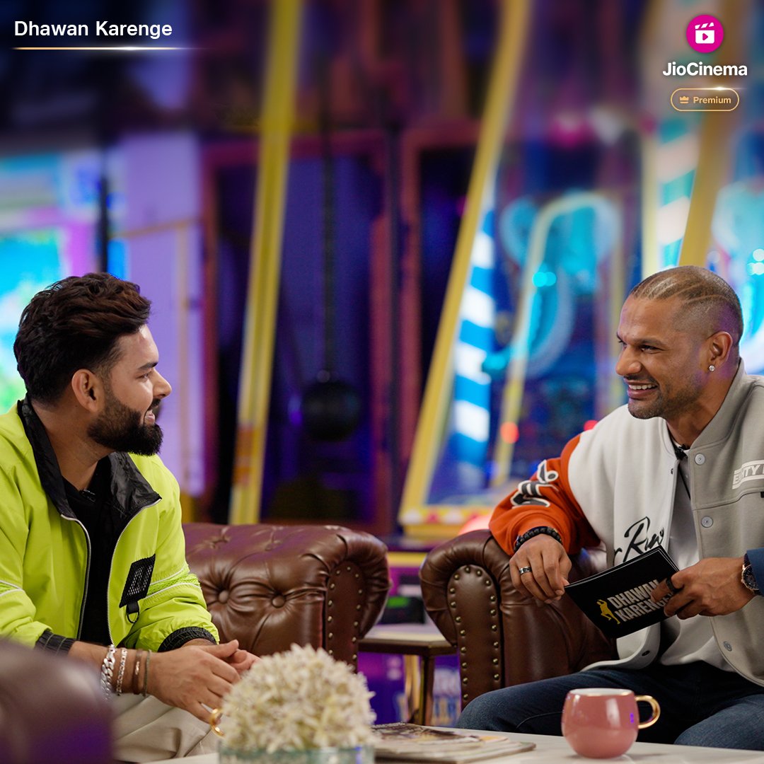 This partnership is definitely a 💯! Dhawan Karenge’s new episode with Rishabh Pant, is now streaming, only on JioCinema Premium. Subscribe to JioCinema Premium at Rs. 29 per month. Exclusive content. Ad-free. Any device. Up to 4K. @SDhawan25 @RishabhPant17