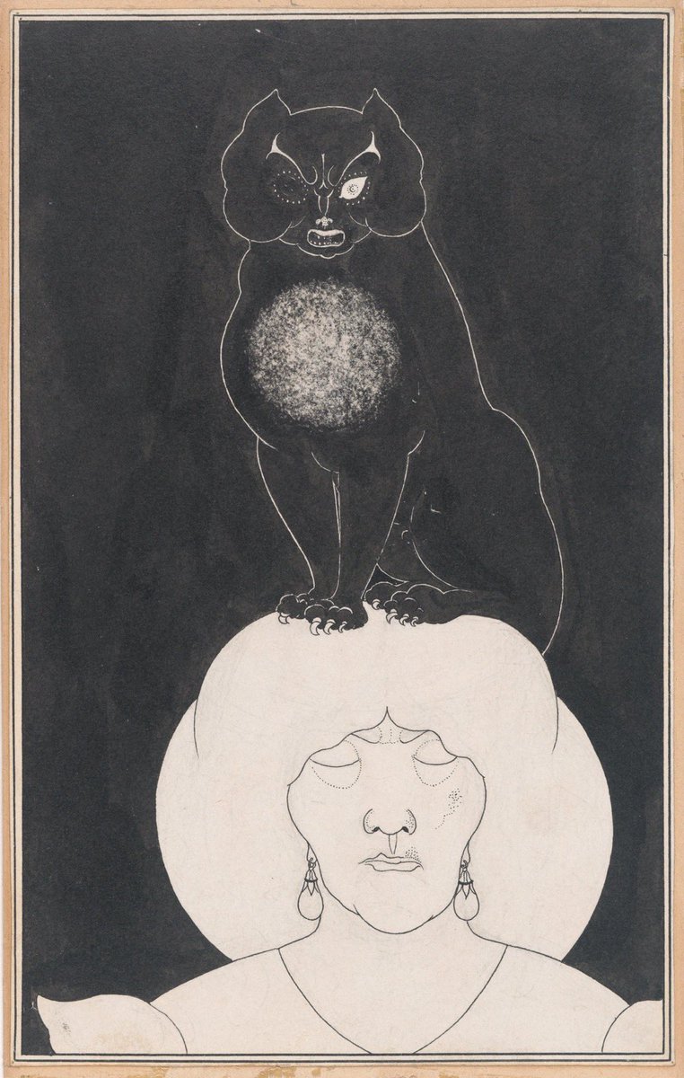 Bon dia The Black Cat, for Edgar Allan Poe’s “Tales of Mystery and the Imagination,” 1895-96 Aubrey Vincent Beardsley