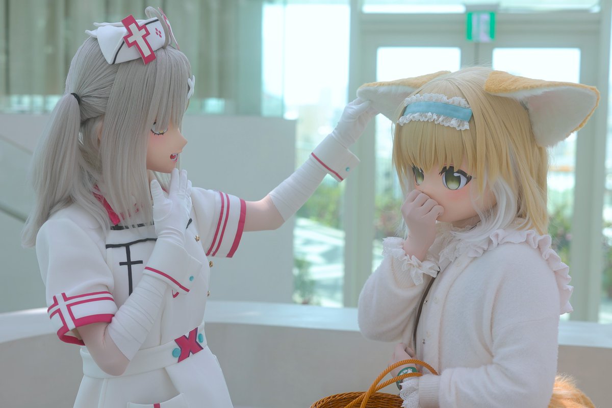 🌈🕒/💉💘
(這觸感好柔軟，好想一直摸.........
(.........不行不行，還在診斷不能分心

健屋花那 <a href="/MapleSyrupKig/">𝙈𝙖𝙥𝙡𝙚𝙎𝙮𝙧𝙪𝙥 🍁 楓糖 🍯</a>
鈴蘭 @caramel_kig
📸 <a href="/akaru_kig/">猫間田あかる🐈</a> 

#kigurumi #着ぐるみ