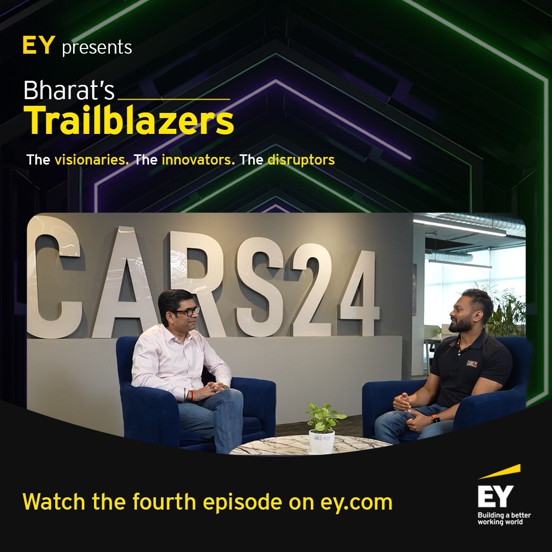 Join us as we delve into the captivating story of Ruchit Agarwal, Co-founder and CFO of one of India's premier auto tech company, @cars24india. Watch the fourth episode on ey.com.
#bharatstrailblazers #Entrepreneurs #BetterWorkingWorld