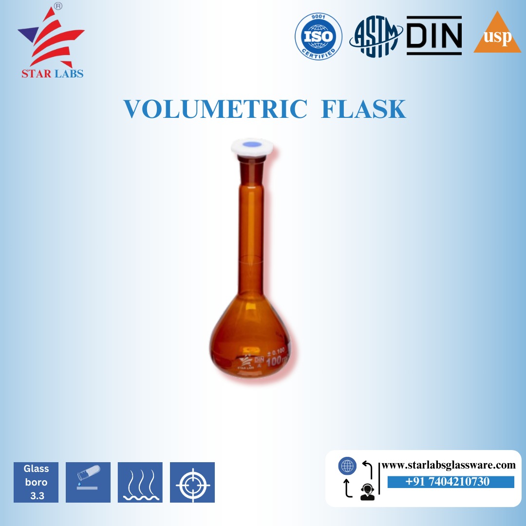 STAR LABS - VOLUMETRIC FLASK !

#volumetricflask #labware #chemistrylaboratory #chemistrylab #laboratory #glassware #biofine #starlabsglassware #starlabs #excluzoequipment #chemical #chemicalresearch #liquidmixing
#drugs #medicine #laboartoryuses #chemicaltesting