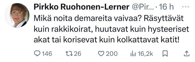 Ruohonen-Lerner on kunnon sanaseppä!