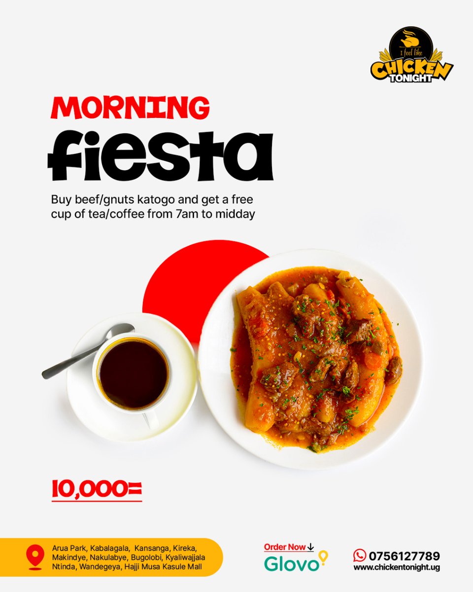 Chicken2nite_Ug's tweet photo. Start off your week with a serious breakfast today.
ย
You order, we deliver.
#feelfullforless #feelfullfeelgood #fullfeeling #fullfeelingfeast #available247 https://t.co/geFSJhK4FE