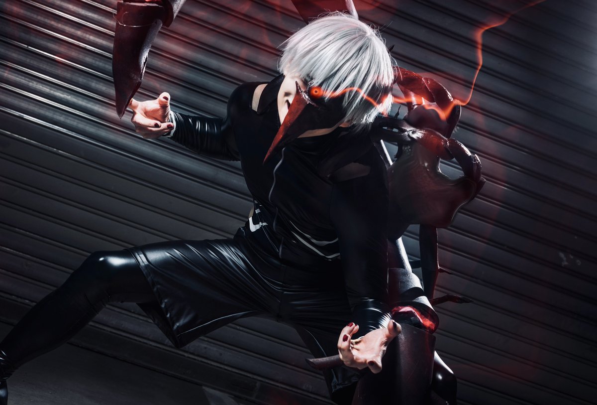 東京喰種 tokyoghoul 金木研(ムカデver.) ken kaneki 静 ───── 動 📷@YatiPhoto #アコスタみずほPayPayドーム福岡 コスプレ