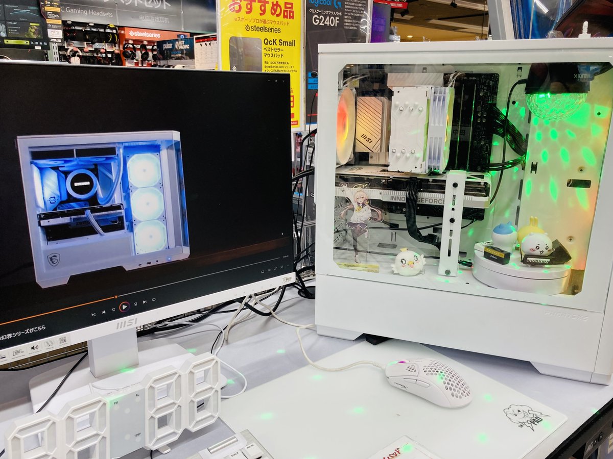 bicoutlet_vivre's tweet image. ✨販売員おすすめのゲーミングPC展示中✨
 
当店入口にて真っ白なゲーミングPCを展示中！ 
白×ガラスパネルでインテリアとしても◎
BTOカスタマイズが可能なので自分だけのゲーミングPCを作ることもできます🎮
お問い合わせお待ちしております！ぜひご来店ください🏃
#storm #sofmap