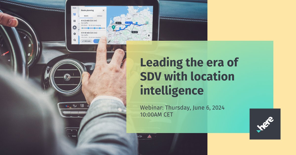 📅 Join us for a free webinar where we delve into how location technology can assist original equipment manufacturers (OEMs) create software-defined vehicles (SDVs) that are advanced, efficient, safe, and optimized. Register now: t.her.is/3WvkNiL