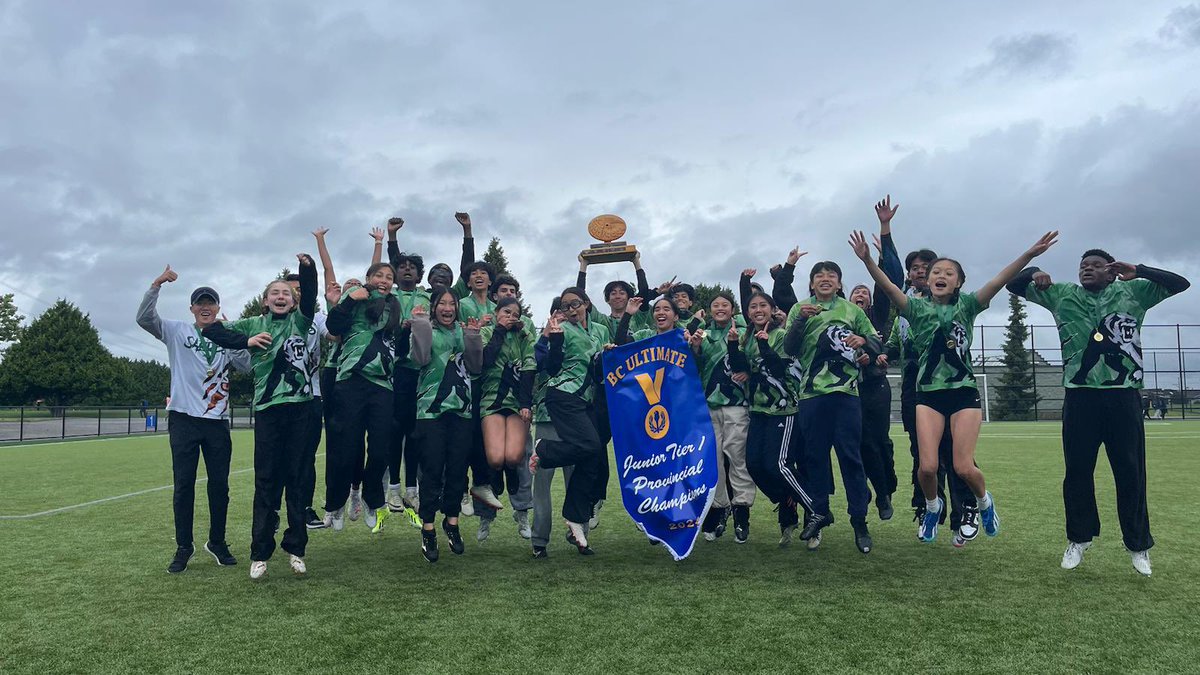 Congrats to our junior Ultimate team for winning the provincials!! Way to Go Sabres!! 1-2-3 JUMP!!