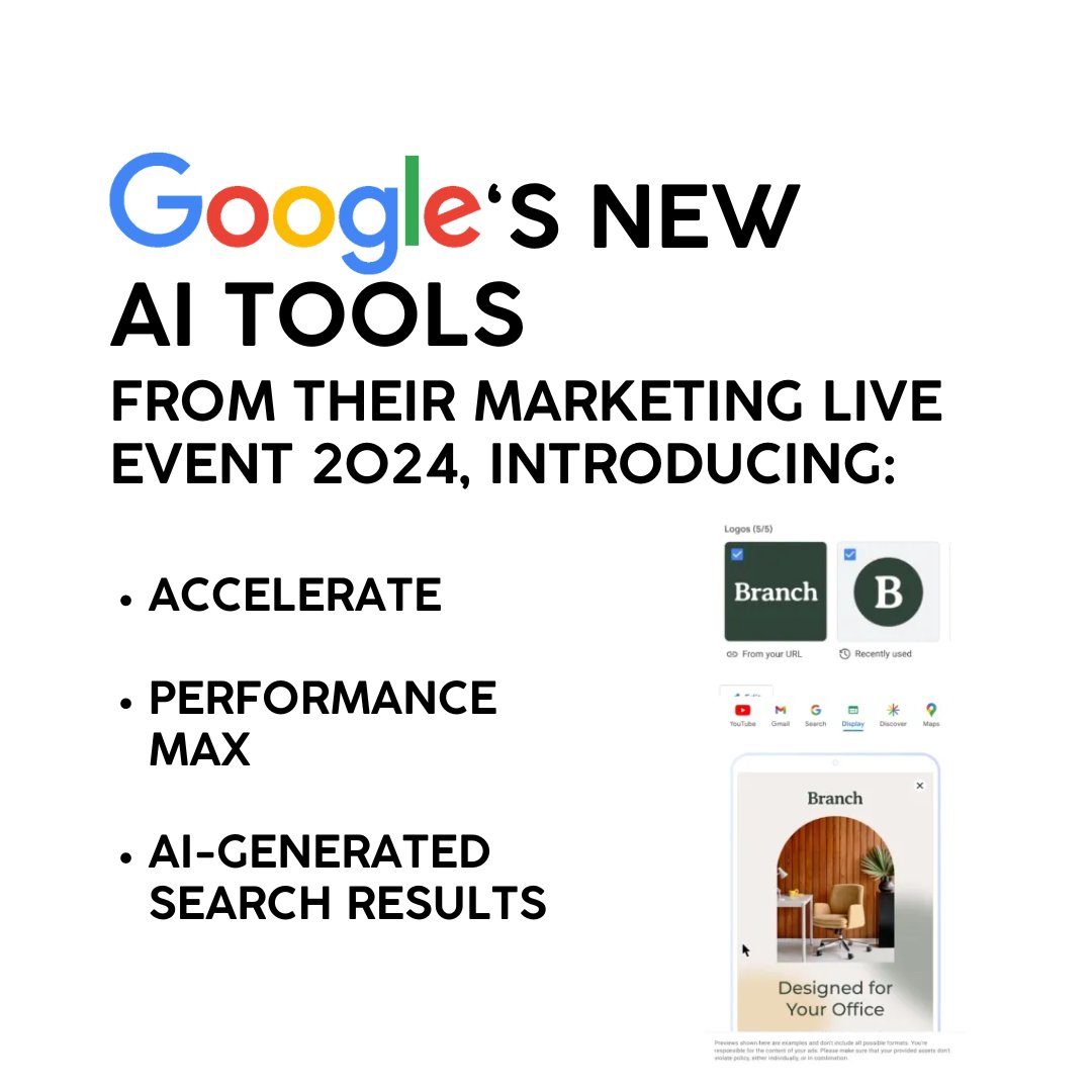 KirstyEnglander's tweet image. The spotlight&apos;s on #Google&apos;s new AI tools.💻This includes programmes like Accelerate and Performance Max users, who can insert brand details to generate new creatives. Their #searchAI is drawing criticism after providing misleading information to searchers.

#googleAI #GoogleAds