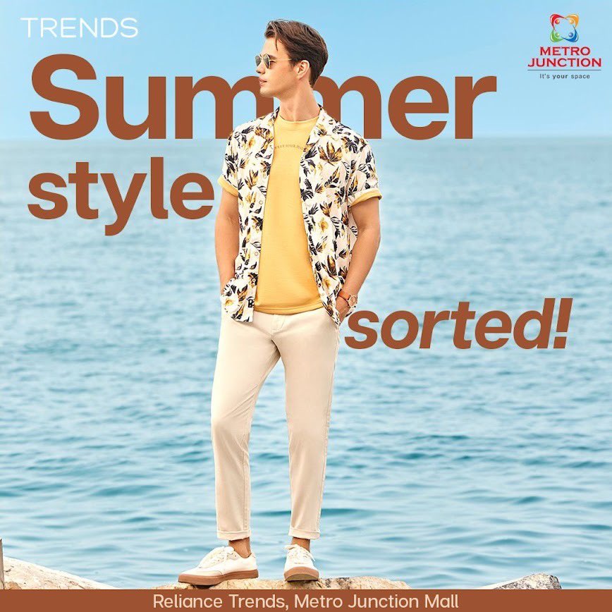 Explore the RelianceTrends’ summer collection today at Metro Junction Mall.

#MetroJunctionMall #AtOurJunction #RelianceTrends #SummerCollection