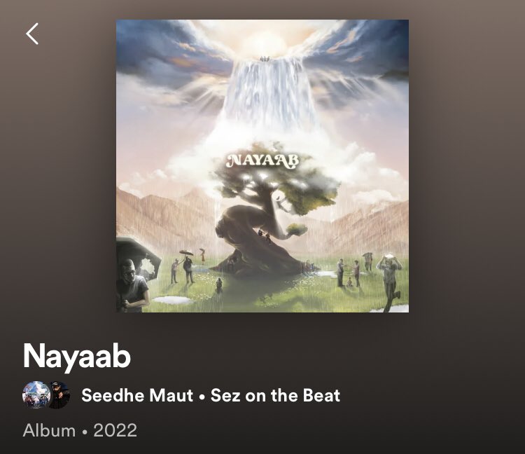 2 years of this legendary album NAYAAB. And still sounds as fresh as it dropped yesterday The purest and most completed project dhh could ever witness, every track is masterpiece and resonates deeply. Thank you @SeedheMaut for creating such a timeless and impactful music