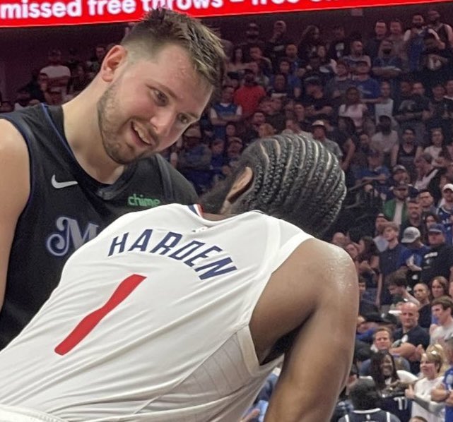When Luka Doncic stares at you like this, book your Cancun flights. Your season is over.