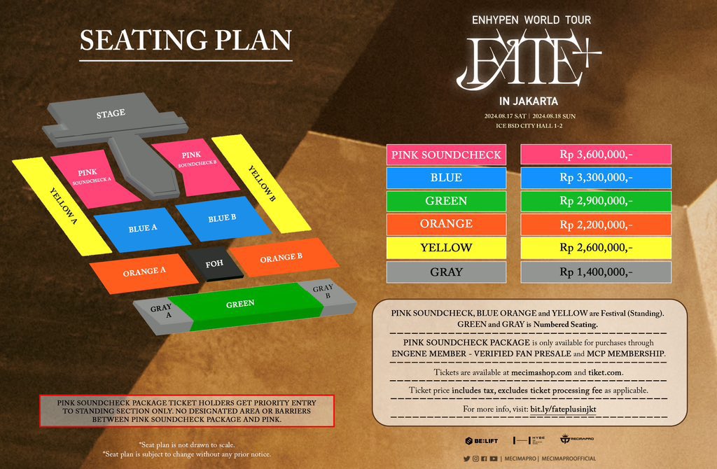 OPEN JASTIP TICKET ENHYPEN WORLD TOUR 'FATE PLUS' IN JAKARTA✨
Fee : 275k/tix (Bookslot 25k)

✅PRESALE WEVERSE/GENSALE
✅Fullpay ONLY H-1 Ticketing
tnc: bit.ly/44Imbk1

🚫LIMITED SLOT🚫
❌❌✅✅✅✅✅

t. WTS JASA WAR TIKET TRUSTED
#FATEPLUS_IN_JAKARTA #ENHYPENinJAKARTA