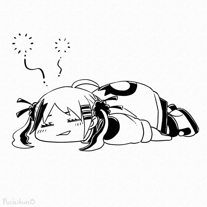体がだるいのは
ぜ～んぶ気圧のせい!
#MonochiProject #illustration #OC 