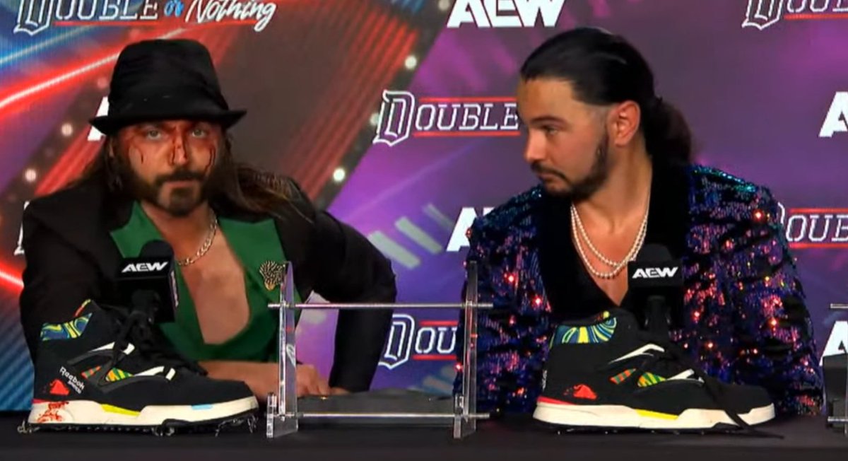 Fun fact: this is also Matthew and Nicholas Jackson's first ever AEW media scrum. Who imagined this happening after the events of All Out 2022. But here we are.