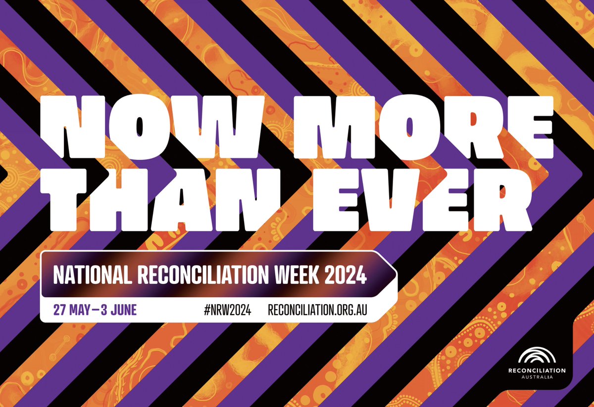 It's National Reconciliation Week and this year's theme, Now More Than Ever, is a reminder that the work of reconciliation must continue. Find out more about achieving reconciliation in Australia and how you can get involved in activities this week: reconciliation.org.au/our-work/natio…