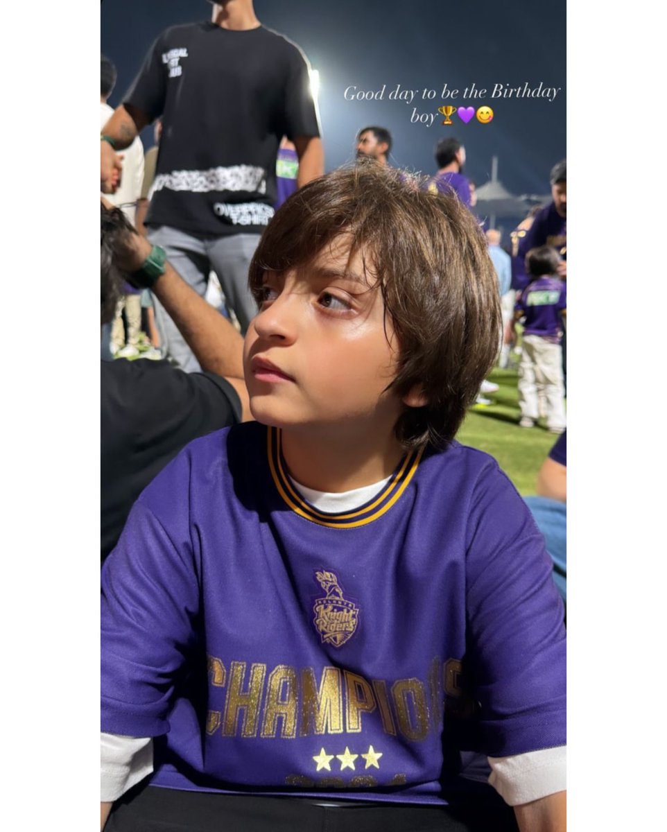 The best! ✨ #SuhanaKhan shares a birthday wish for her little brother #AbRamKhan after #KKR’s win against #SRH in #IPL2024. 😍 #news #trending #ShahRukhKhan