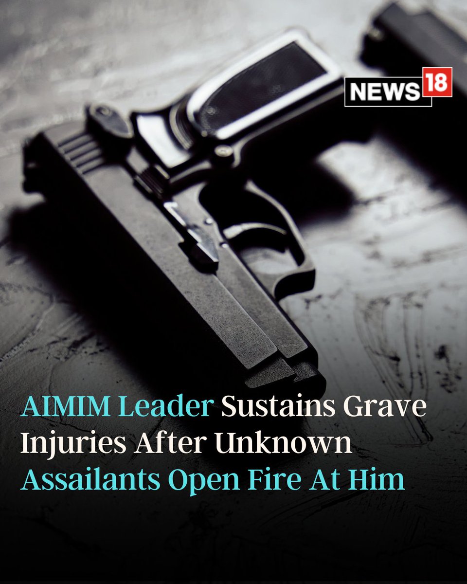 Unknown assailants opened fire on #AIMIM leader and former Mayor #AbdulMalik. The leader was left previously injured.

#GunViolence #Injury #GunShots

news18.com/india/aimim-le…