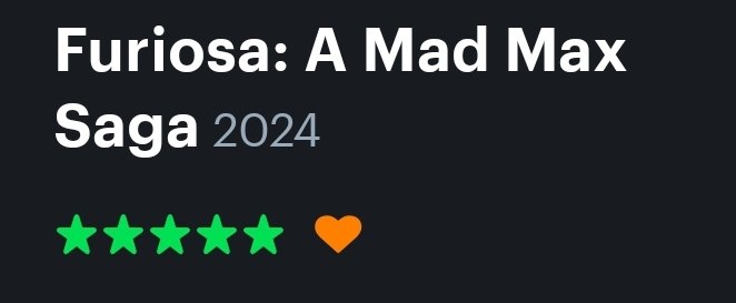 GEORGE. FUCKIN. MILLER.

I never doubted him and GODDAMN it paid off.

Controversial but I'm gonna say it:

Furiosa is his best film. Incredible. Film of the year.