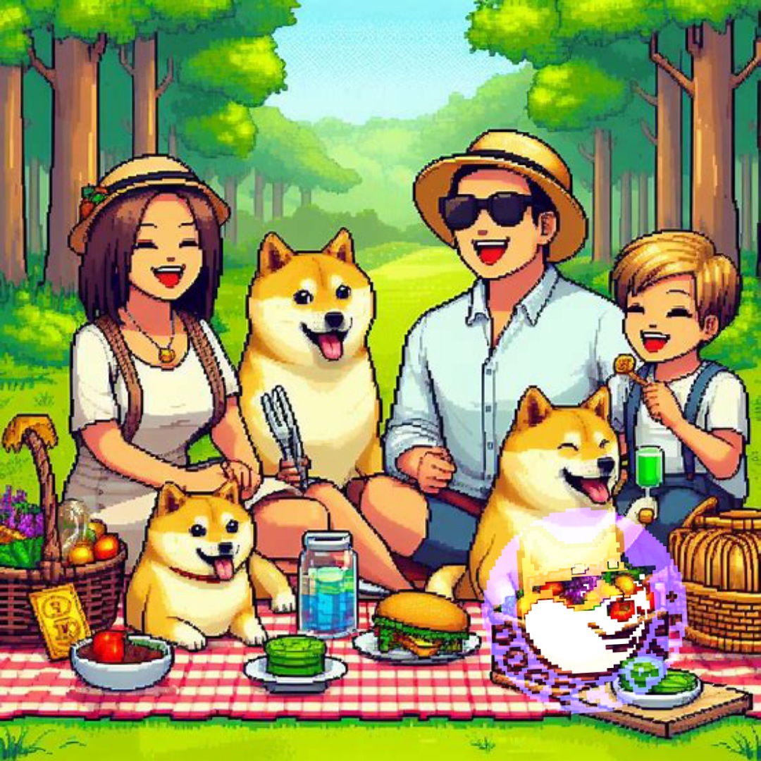 Just having a picnic under the cherry blossoms with my Shibe!

Life is good with family  & The Shibes 🌸 🐕 #Dogechain #Shibes 💜 $Doge $DC 🐕 

See you soon, dawgs 👋🙃