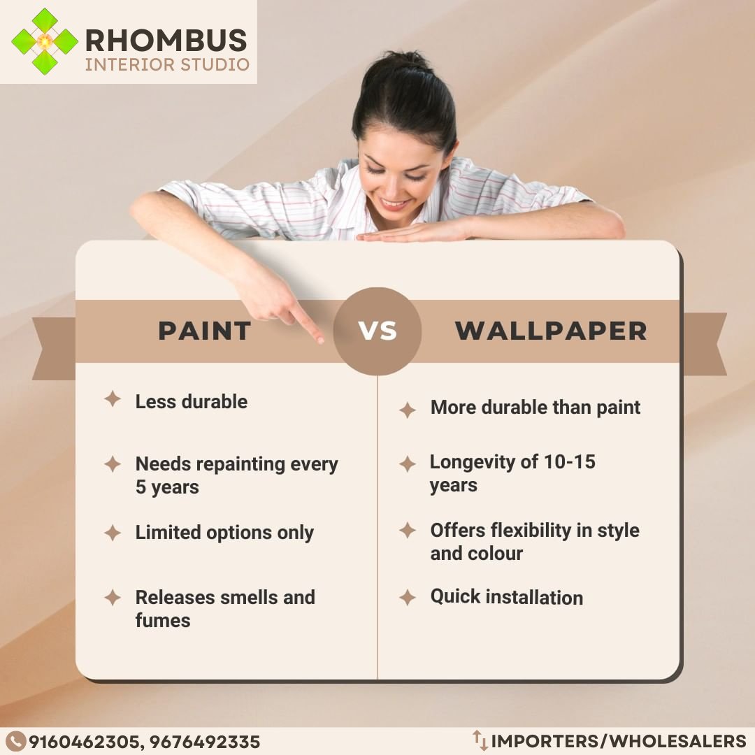 rhombusinterior's tweet photo. Wallpaper vs Paint:

RHOMBUS Interior Studio

IMPORTERS/WHOLESALERS

Website: https://t.co/tkiiwq9snD

ADDRESS: Shankaramatam Road, Beside Incometax Office, Visakhapatnam-530016

#rhombus #interiors #WALLPAPER #homedesign #homeinspo #result2024 #IPLfinal #CycloneRemal https://t.co/J3U4ZGYhkI