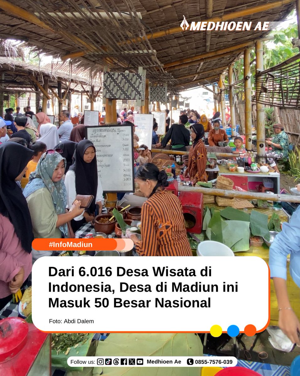 Ngeri ngeroooooong!! Desa Gunungsari sing duwe wisata Pasar Pundensari mlebu 50 besar Anugerah Desa Wisata Indonesia (ADWI) 2024 cah.