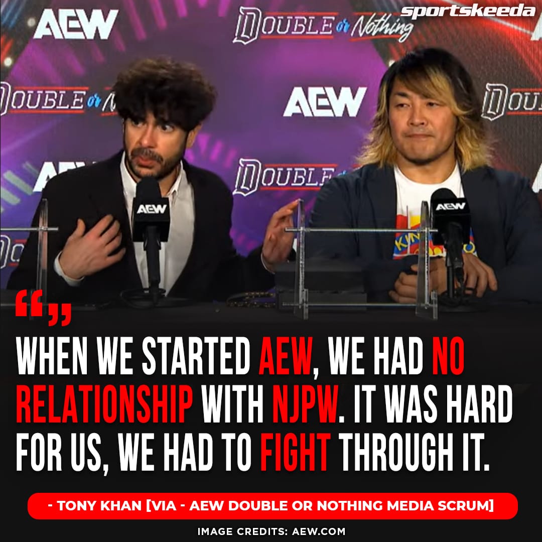 #TonyKhan on the evolution of the #AEW - NJPW relationship. #AEWDoN