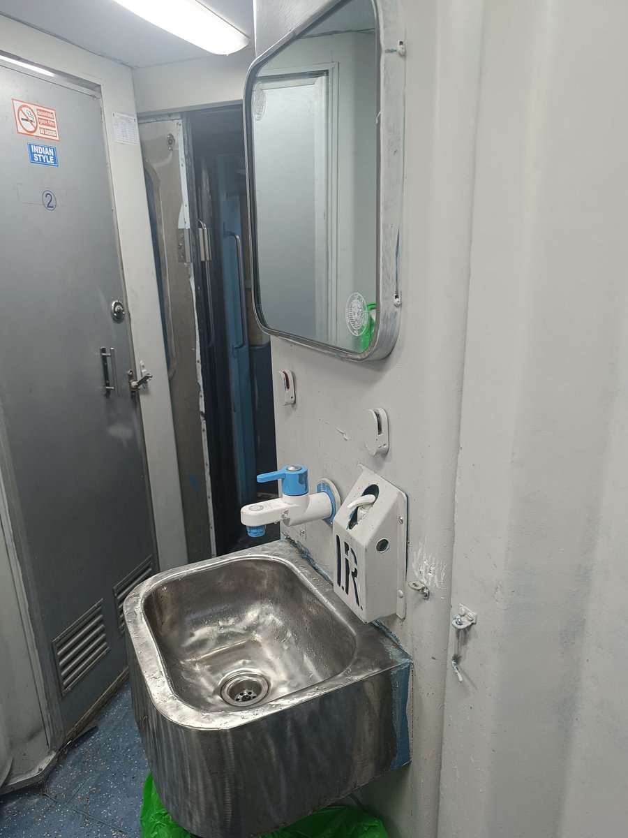 Always a pleasure to travel in Southern Railways. High end coaches, brilliant toilets & facilities, very very clean (people also take care). Dustbins in place. State of the art seats. 3AC is ❤️ Tax money used well. Credit where due. The Govt is doing its bit. Can we as people,