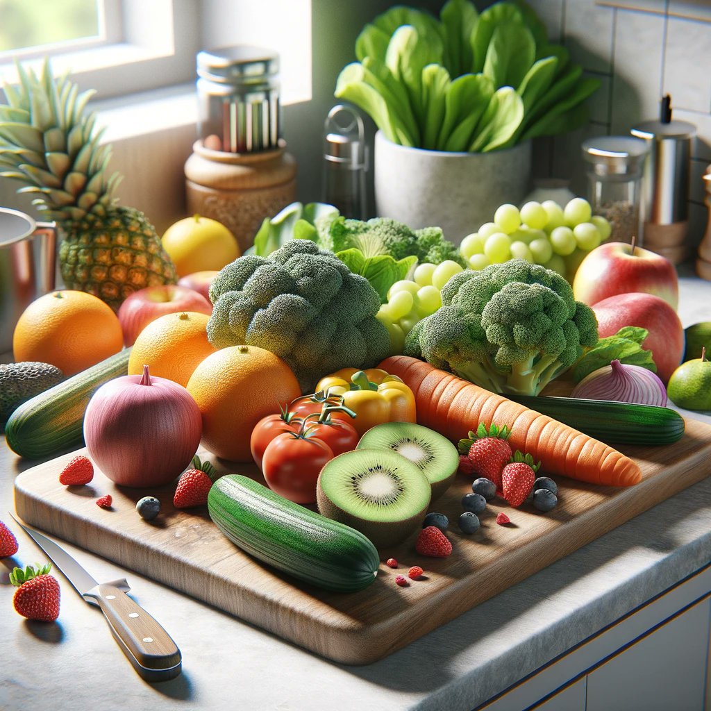 Feast your eyes on this ultra-realistic 3D render of a healthy kitchen spread! 🍎🥦🍋 A vibrant array of fruits and vegetables ready to boost your nutrition. #HealthyEating #FruitsAndVeggies #3DRender #Nutrition #KitchenGoals #VibrantColors #HealthyLifestyle #FoodArt