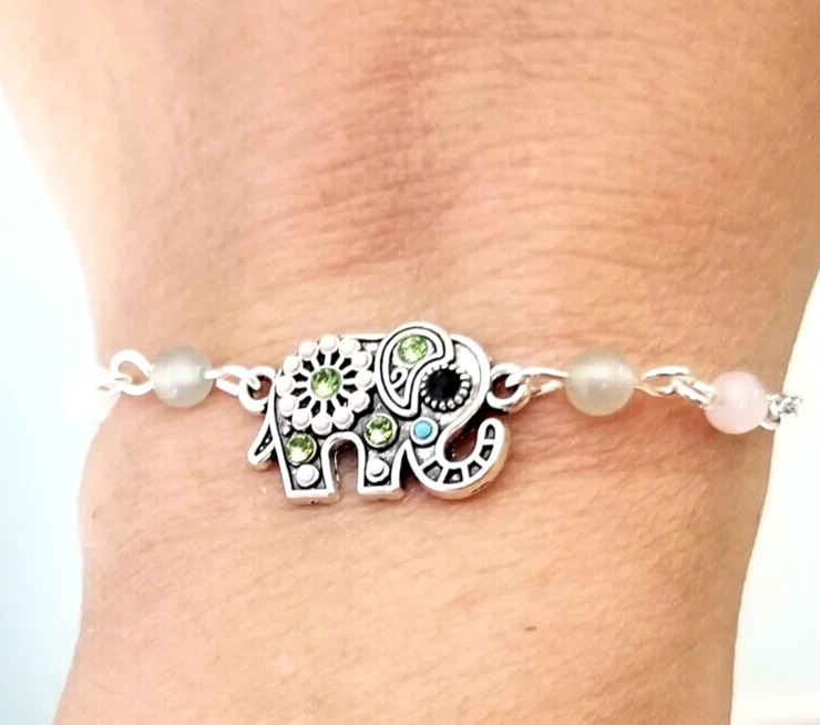 Crystal Elephant Bracelet Aventurine Rose Quartz Bracelet #ElephantJewelry #elephant #elephants #elephantbracelet #aventurine #Rosequartz #beadedbracelet #gemstonebracelet #giftsforher #graduationgift #Graduation2024 #handmadejewelry ebay.com/itm/1864608483… #eBay via @eBay