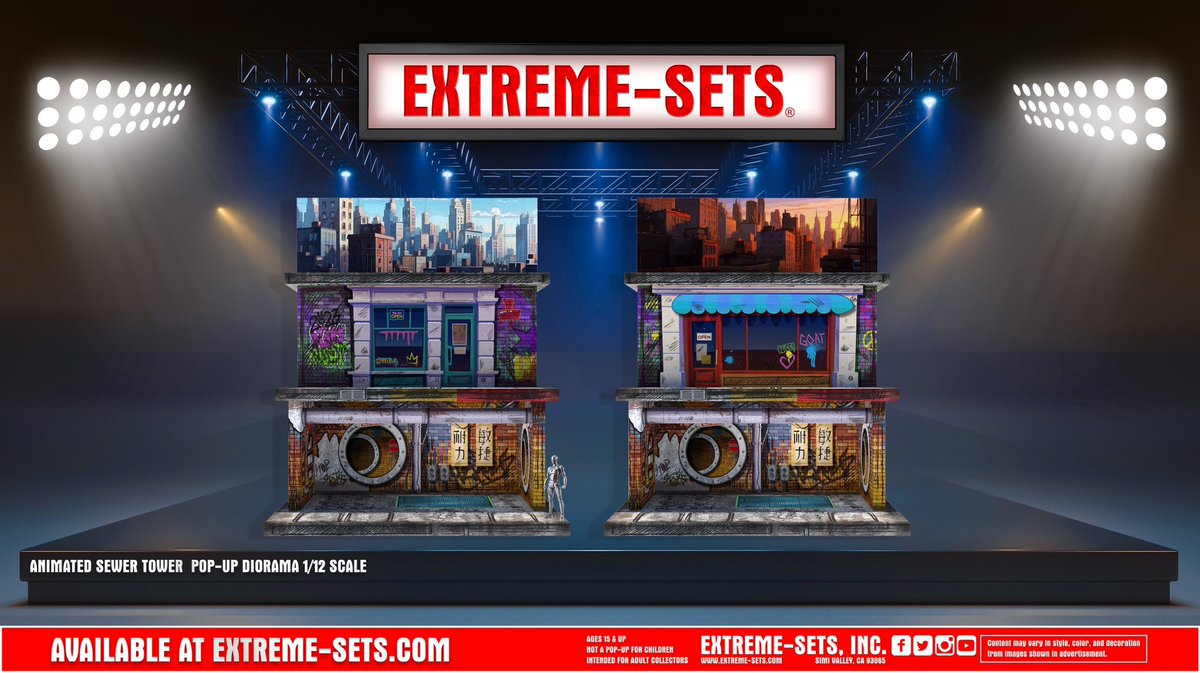 Extreme_Sets's tweet photo. Preorder now!

Animated Sewer Tower Pop-Up Diorama 💎Available @

📍 https://t.co/a6xWNRKPLi 📸🎬📹 #EXTREMESETS #EXTREME_SETS #BACKDROP #DIORAMA #TOYPHOTOGRAPHY #DISPLAY #PLAYSET #POPUP  #ACTIONFIGUREPhOTOGRAPHY #ONE12 #one12scalediorama https://t.co/8vJgJ3t09D