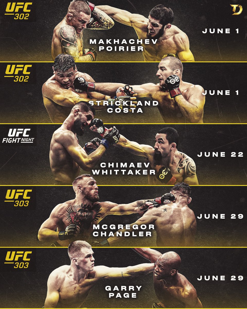DiaztwinsMMA's tweet photo. June is looking 🔥🔥‼️ #UFC302 #UFC303 https://t.co/d0p22K4Fzm