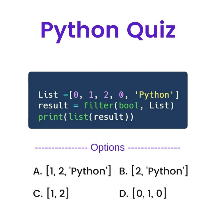 Python Question / Quiz; What is the output of the following Python code, and why? 🤔🚀 Comment your answers below! 👇 #python #programming #developer #morioh #programmer #coding #coder #webdeveloper #webdevelopment #pythonprogramming #pythonquiz #machinelearning