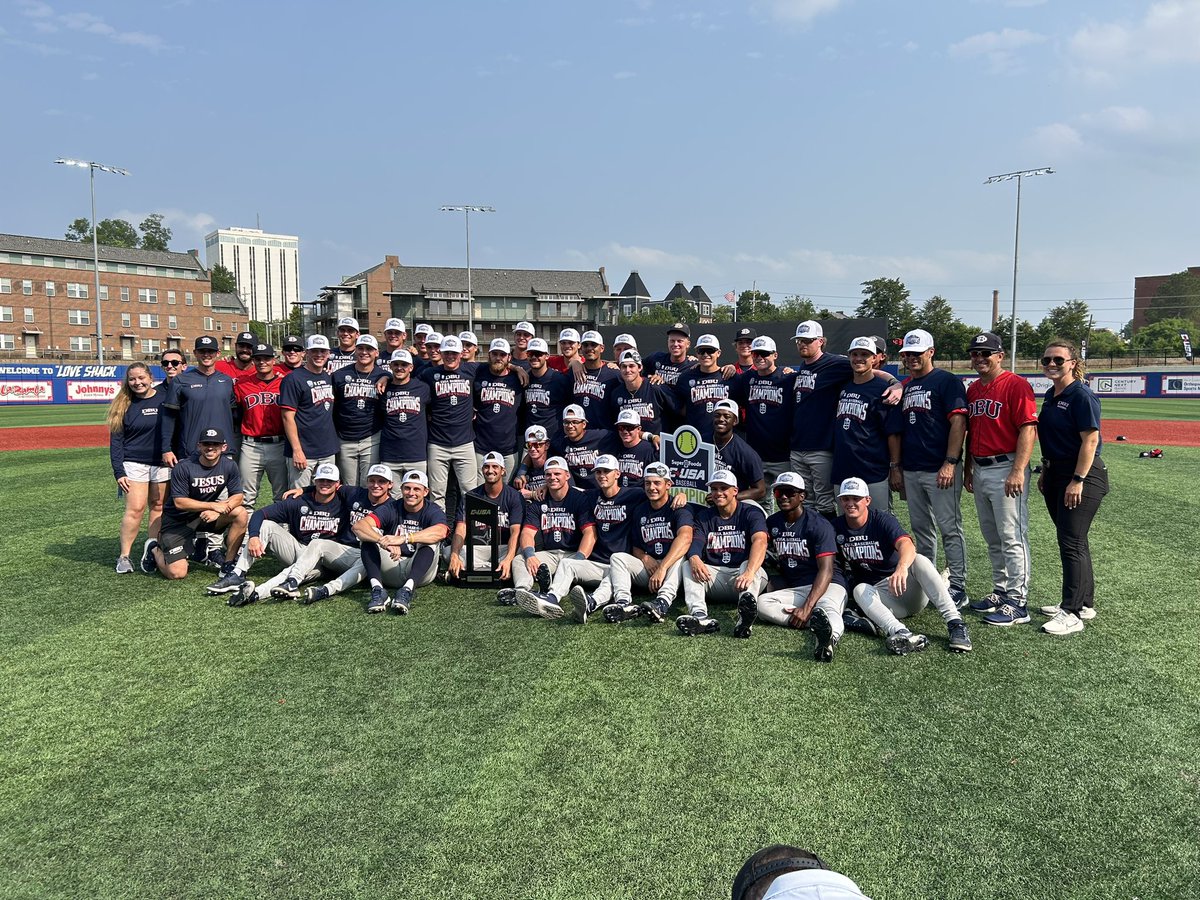 Congratulations @DBU_Baseball  on winning the 2024 @Super1Foods @ConferenceUSA Baseball Championship! 

#NoLimitsOnUs