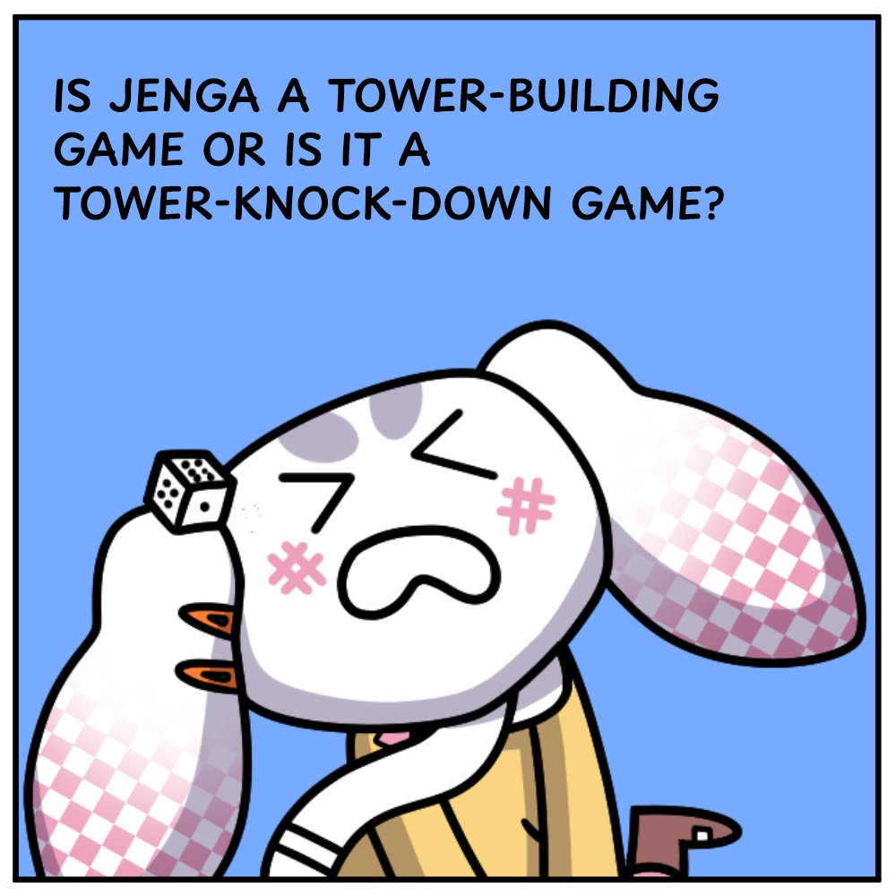 LeaderBoredGG's tweet photo. #mondaymusings
Surely, everyone knows the game Jenga. It has been a staple tabletop game for years. But this is an honest question. Which one is it in your opinion?
#musings #comic #digitalart #jengatower #jengablocks https://t.co/FuqgrQsNBZ