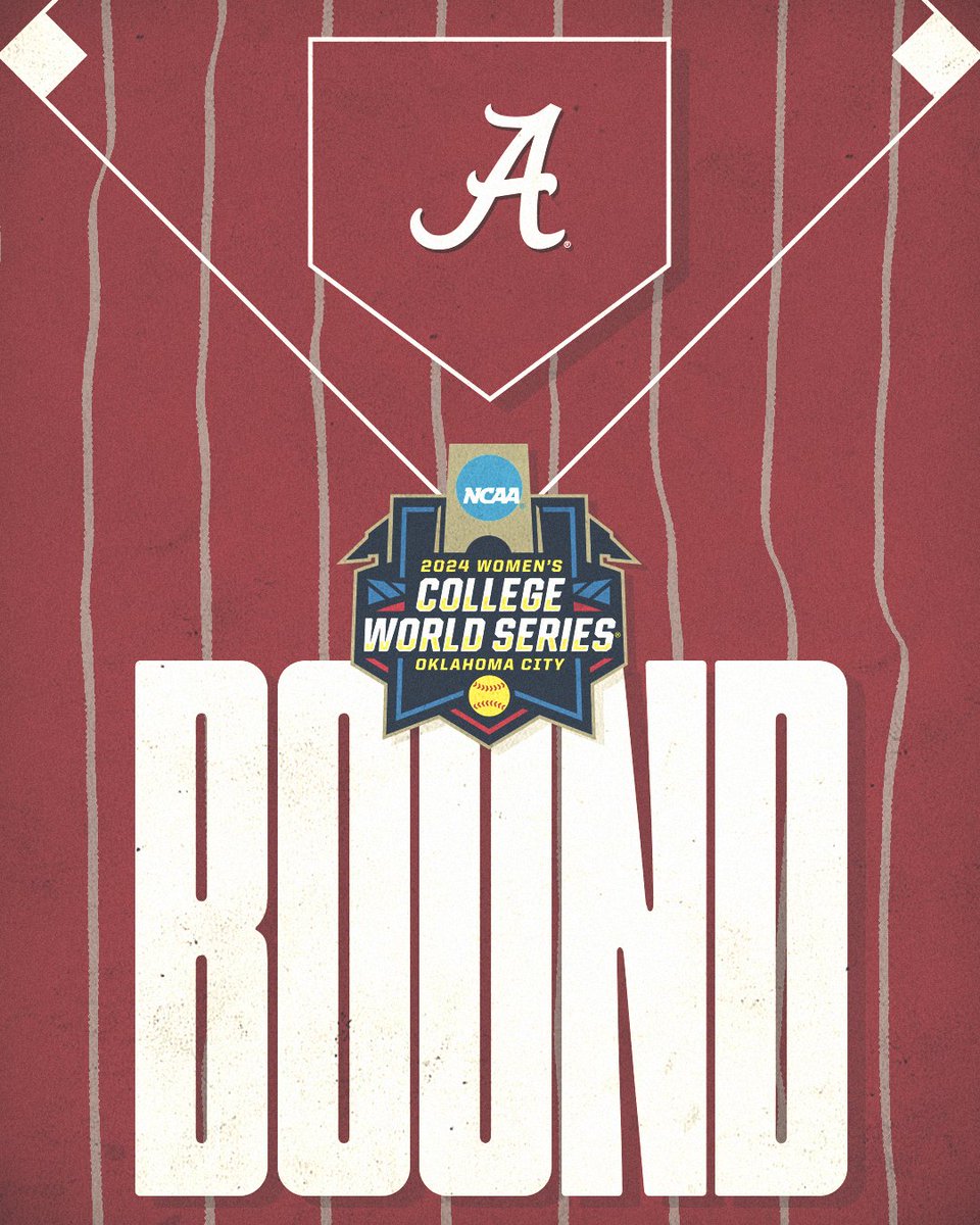 BAMA ALL THE WAY BACK 🚨 No. 14 @AlabamaSB knocks off No. 3 Tennessee in the Knoxville Super Regional to book a trip to OKC! @NCAASoftball x #ItJustMeansMore