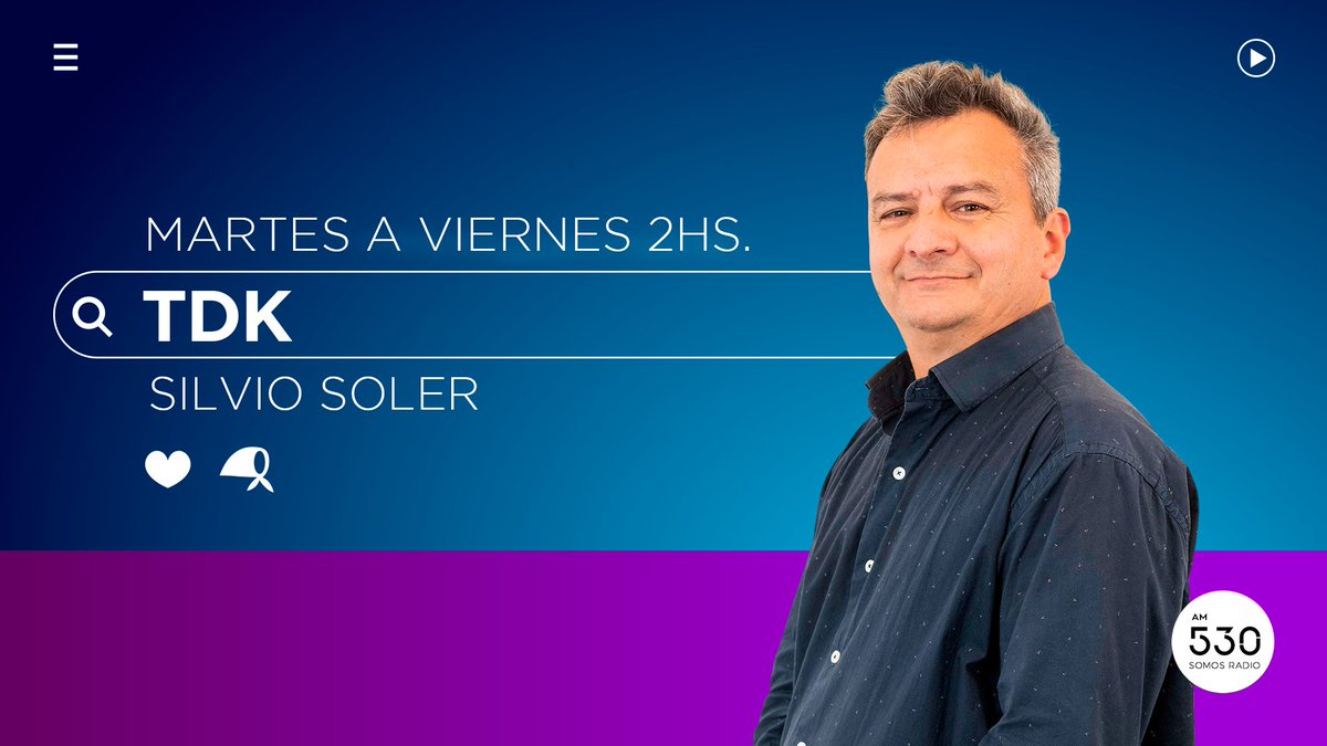 #TDK 📻 Ya llega TDK, desde las 02 hs 🎙 con Silvio Soler @fabianlerso #AM530 #SomosRadio #BuscamosLaVerdadSiempre