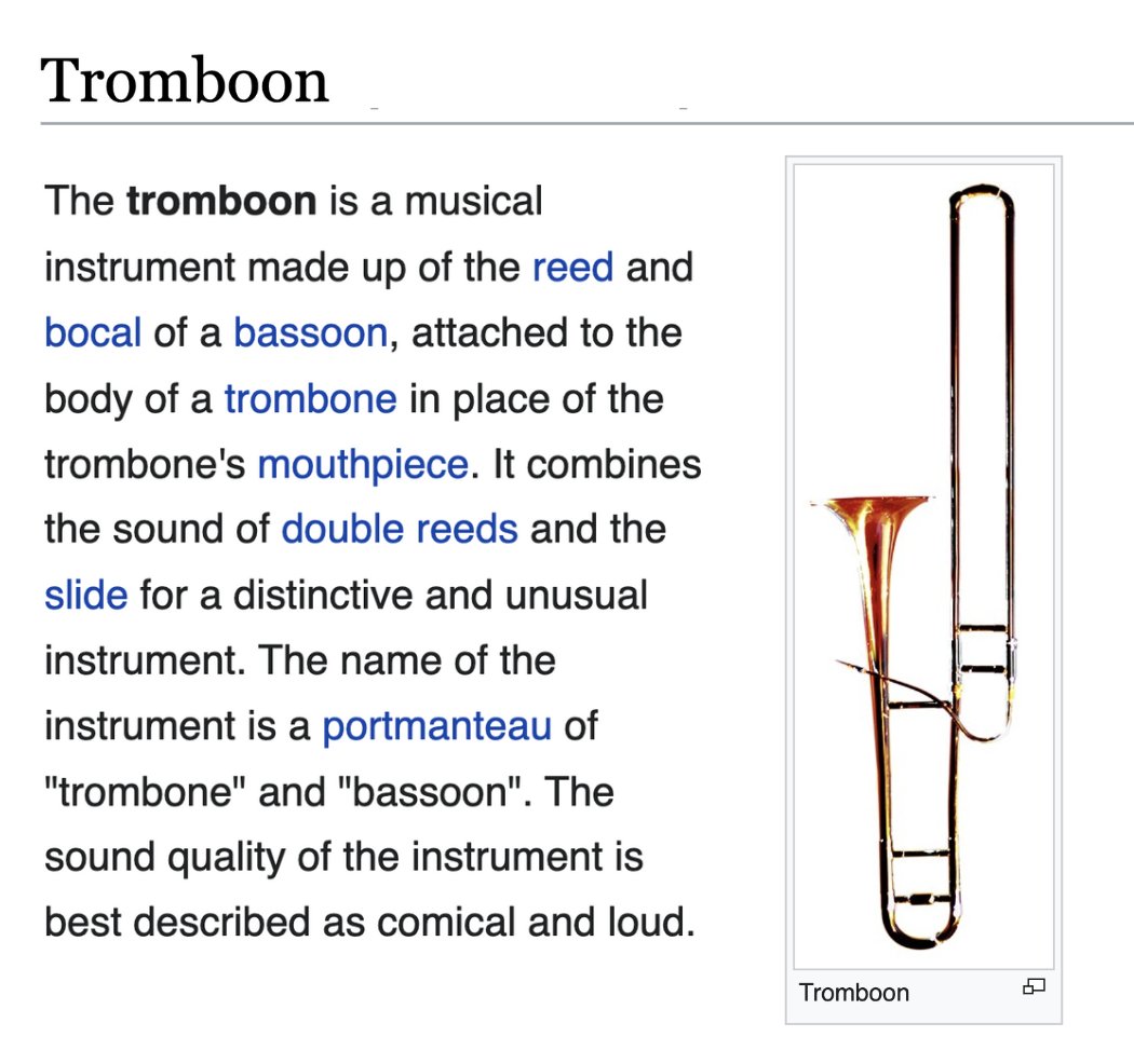 the inventor of the tromboon says it has 'all the disadvantages of both [the bassoon and trombone]'
