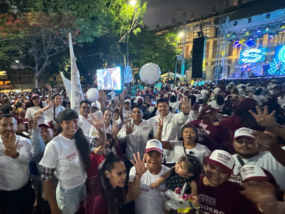 Por el bien de #Morelos votemos por impulsar la transformación en #Morelos, exhorta <a href="/SenSergioPerez/">Sergio Pérez Flores</a>

📌Aplaude el candidato a diputado local la unidad y fortaleza demostrada en el cierre de campaña de <a href="/margarita_gs/">Margarita González Saravia</a> 

Detalles: facebook.com/share/p/vhENtV…