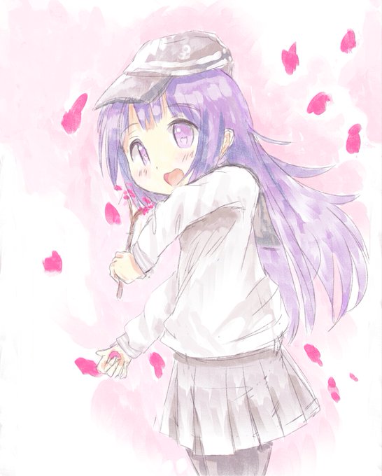 「hat purple hair」 illustration images(Latest)